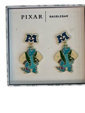 Pixair Disney Baublebar Monsters University Sulley Drop Earrings New in Box